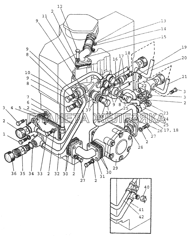 4607 Арматура корпуса гидроагрегатов МТЗ-80 (2002)